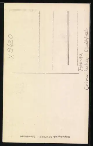 Foto-AK Crimmitschau, Stadtfest, Torbogen / Brücke mit Durchblick, Haus Neue Welt