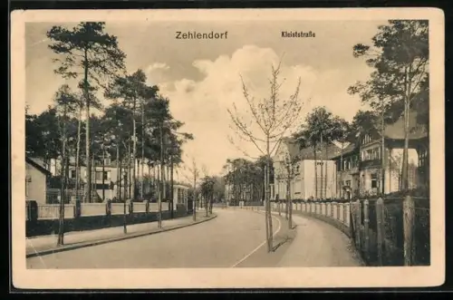 AK Berlin-Zehlendorf, Partie in der Kleiststrasse