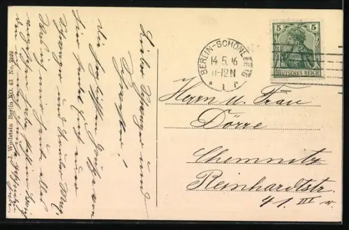 AK Berlin-Friedenau, Hauptstrasse aus der Vogelschau