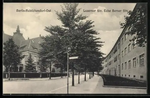 AK Berlin-Reinickendorf, Luzerner Strasse Ecke Berner Strasse