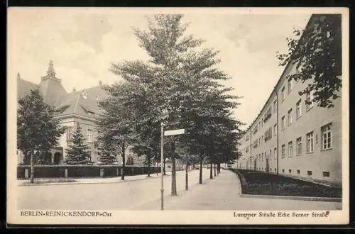 AK Berlin-Reinickendorf, Luzerner Strasse, Ecke Berner Strasse