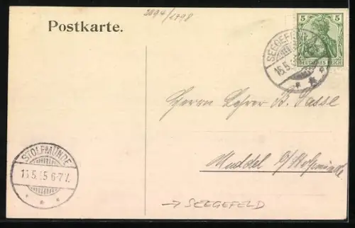 AK Seegefeld, Gasthaus Schwanenkrug im Wald