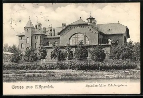 AK Berlin-Köpenick, Spindlersfelder Erholungshaus im Grünen