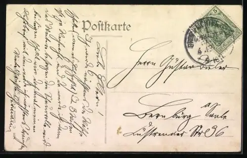 AK Berlin-Lichterfelde, Gebäudezeile in der Ringstrasse Ecke an der Dürerstrasse