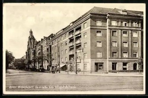 AK Berlin-Wilmersdorf, Kaiserallee Ecke Hildegardstrasse mit Friseur