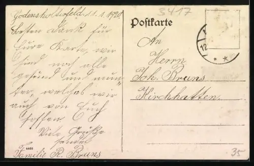 AK Bodenfelde a Weser, Gasthaus zur Krone, Inh. Wilhelm Werner