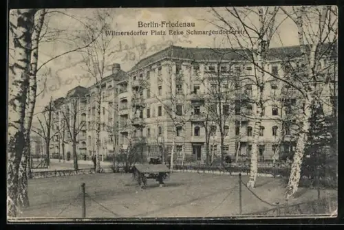 AK Berlin-Friedenau, Wilmersdorfer Platz Ecke Schmargendorferstrasse