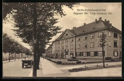AK Berlin-Reinickendorf-Ost, Ragazer Strasse Ecke Lindauer Strasse