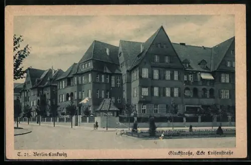 AK Berlin-Lankwitz, Partie Gluckstrasse Ecke Luisenstrasse