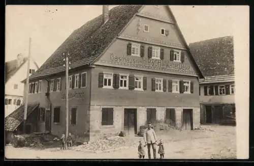 Foto-AK Walddorf /Altensteig, Gasthof zum Hirsch von Walter Deike
