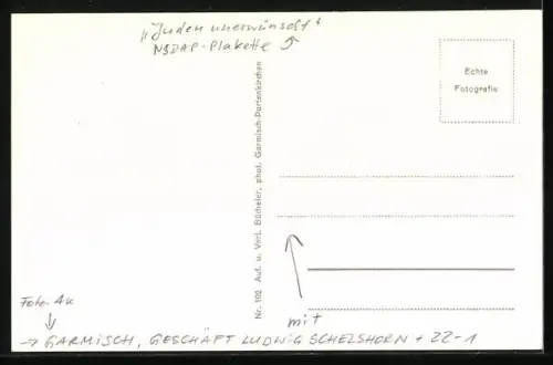 AK Garmisch, Ortspartie mit Kramer