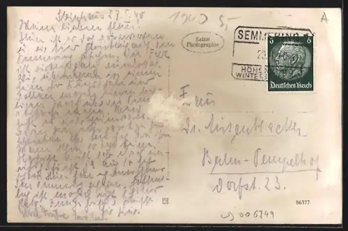 AK Steinhaus a. S., Ortsansicht im Winter