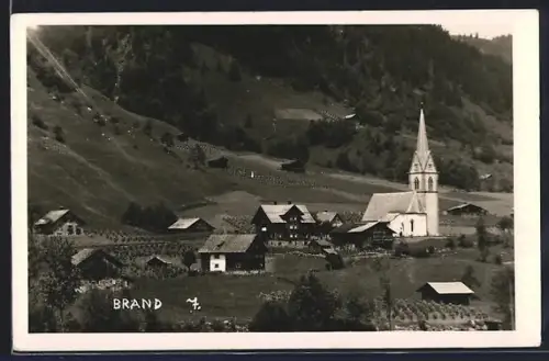AK Brand, Ortsansicht mit Kirche