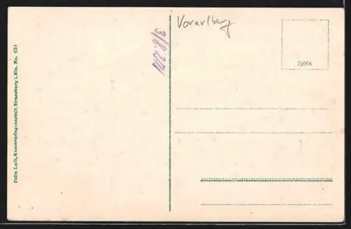 AK Brand /Vorarlberg, Bergpanorama mit Gehöften