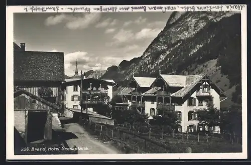 AK Brand, Hotel Scesaplana, Bergpanorama