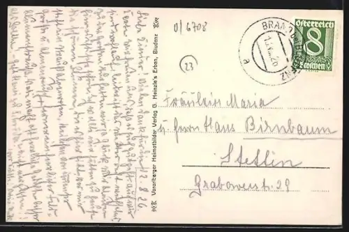 AK Brand, Hotel Scesaplana, Bergpanorama