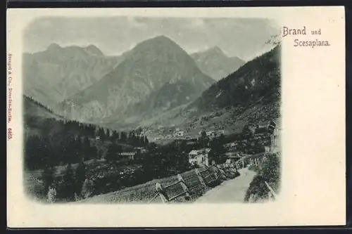 AK Brand, Panorama mit Scesaplana
