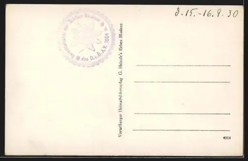 AK Brand /Vorarlberg, Kirche und Bergpanorama