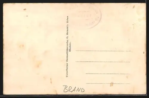 AK Brand /Vorarlberg, Winteransicht mit Alpenpension Nessler am schneebedeckten Hang