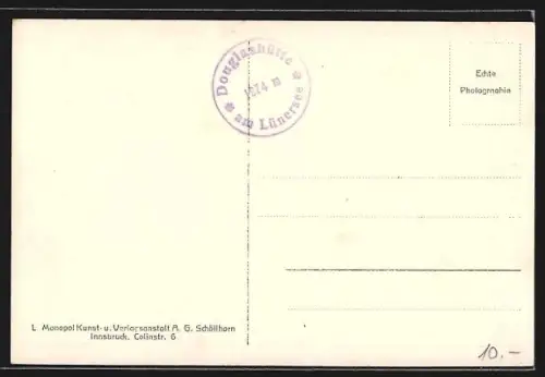 AK Brand im Brandnertal, Bergpanorama mit Hotel Beck