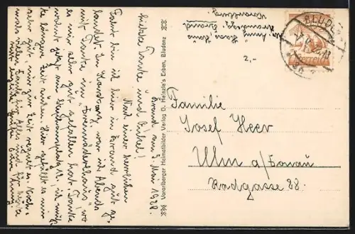 AK Brand /Vorarlberg, Blick auf die Kirche