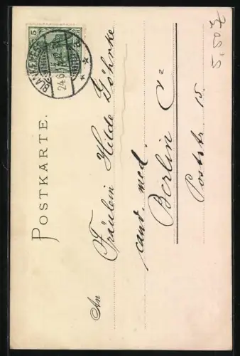 Künstler-AK C.Biese: Ruine Ehrenfels und Mäuseturm