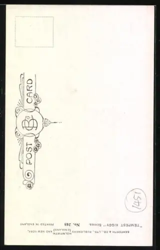 Künstler-AK Douglas Tempest: Kleinkind mit kleinem Gesicht und grosser Hose