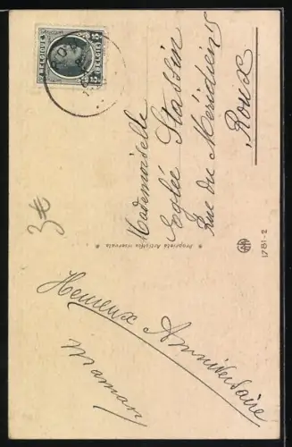 Künstler-AK Roberto Sgrilli: Junge mit Zylinder muss sich zwischen zwei Damen entschieden