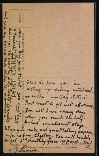 Künstler-AK Frederic G. Lewin: Ein Kind springt auf ein anderes herab, das einen Regenschirm trägt