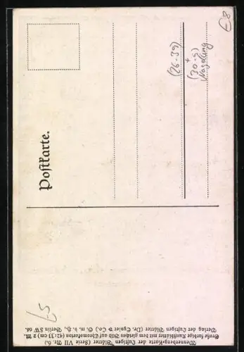 Künstler-AK Brynolf Wennerberg: Frau schlägt Nagel in grosses Eisernes Kreuz, Fürs Vaterland!