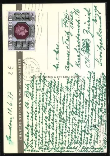 AK Elisabeth II. von England, Portrait mit Krone