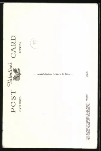 AK Queen Elizabeth with Princess Anne at Balmoral