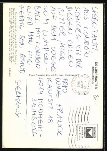 AK The Prince of Wales in Garter Robes