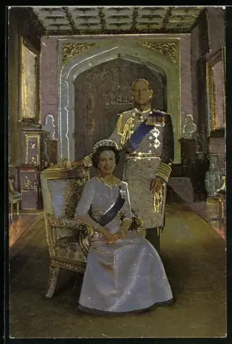 AK Queen Elizabeth II. and the Duke of Edinburgh, Connoisseur Card