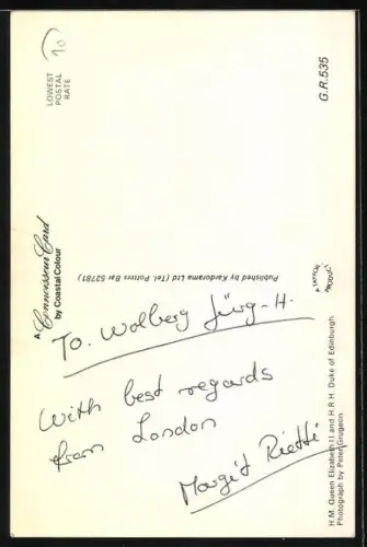 AK Queen Elizabeth II. and the Duke of Edinburgh, Connoisseur Card