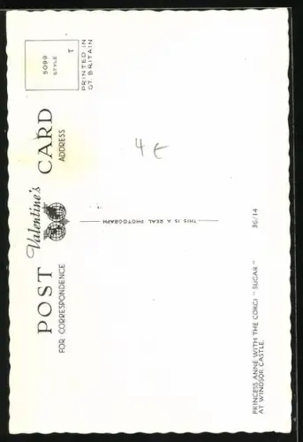 AK Princess Anne with the Corgi Sugar at Windsor Castle