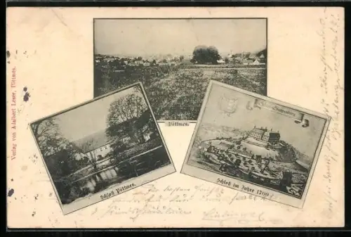 AK Pöttmes, Schloss Pöttmes, Ortspartie