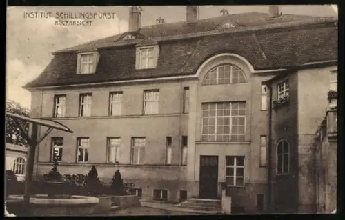 AK Schillingsfürst, Institut Schillingsfürst, Rückansicht