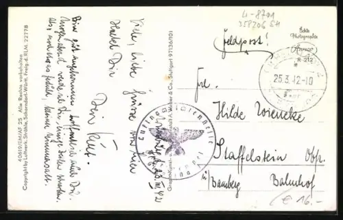 AK Giebelstadt, Teilansicht, Fliegeraufnahme