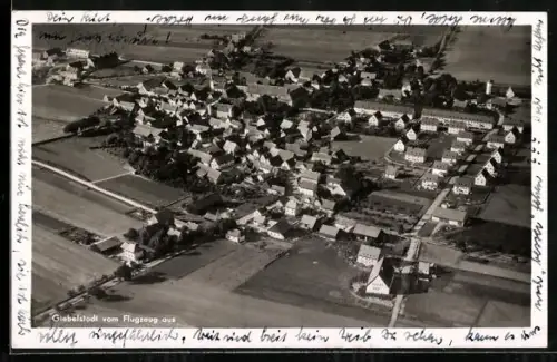 AK Giebelstadt, Teilansicht, Fliegeraufnahme