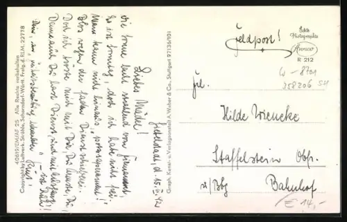 AK Giebelstadt, Teilansicht, Fliegeraufnahme