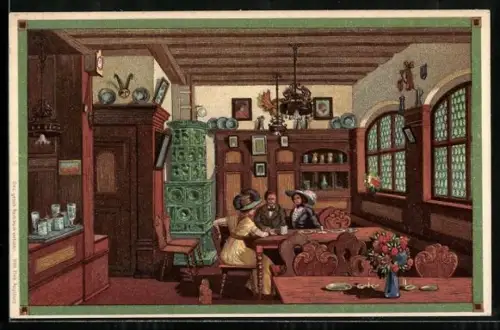 AK Nürnberg, Hans Sachs Wohnhaus, Innenansicht