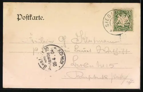 AK Siegenburg, Teilansicht mit Kirche