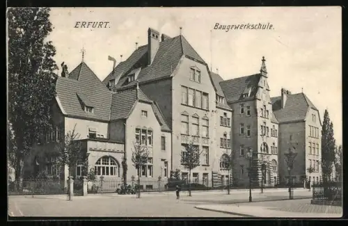 AK Erfurt, Blick auf die Königliche Baugewerkschule