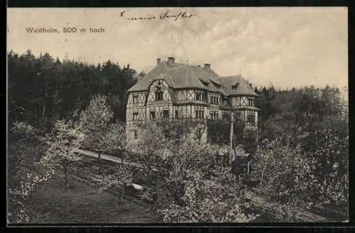 AK Oberdachstetten, Fachwerkhaus Waldheim