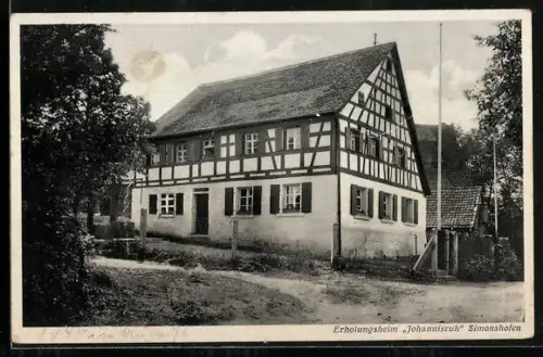 AK Lauf / Pegnitz, Erholungsheim Johannesruh Simonshofen