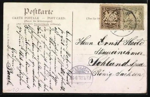 AK Augsburg, Obere Maximilianstrassse, Parade am Geburtstage S.k.H.d. Prinzregenten von Bayern