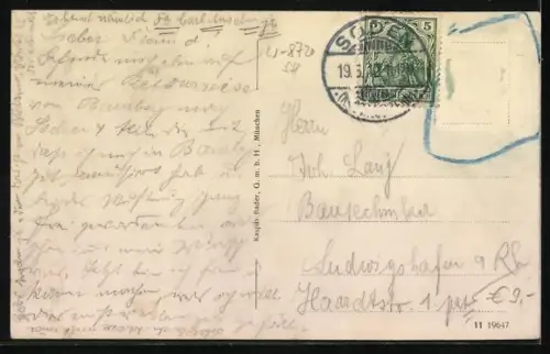 AK Schweinfurt, Marktplatz mit Geschäften