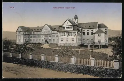 AK Lohr a. Main, Blick zum Schülerheim Aloysianum