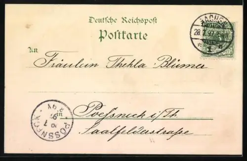 Lithographie Aachen, Karlsbad und Kurhaus in Burtscheid, Komphausbadstrasse mit Suermondt-Museum, Marschiertor